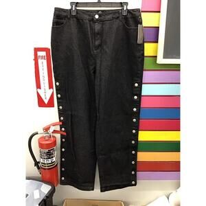 G by Giuliana wide leg button jeans size 16W new from HSN